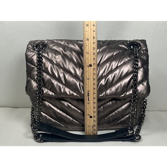 Think Royln Shoulder Bag Quilted Crossbody/Shoulder Tote Adjustable Chain Strap - Picture 7 of 16